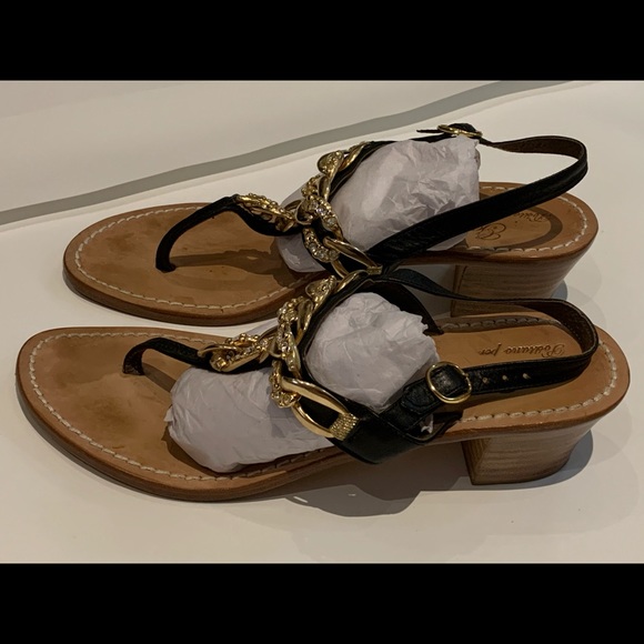 Women’s Italian leather Gabrielle Sandals -Size 40 - Picture 9 of 12